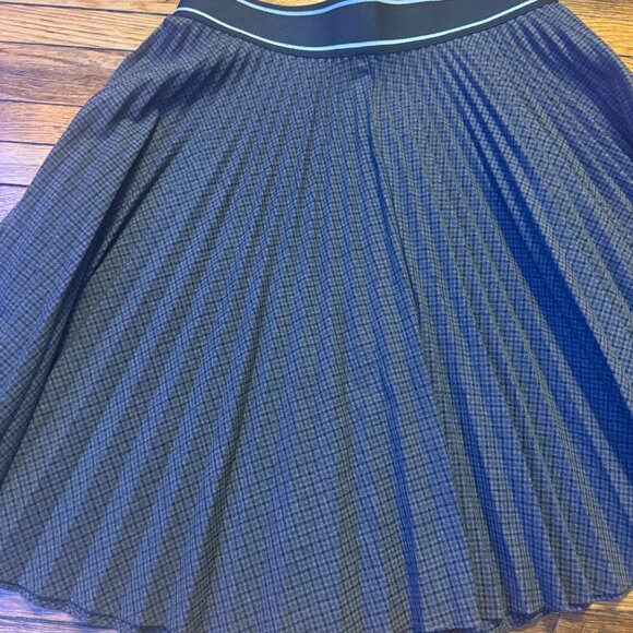 Sandro Pleated Checked Skirt - Picture 7 of 8